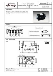 pilot operated directional control valve dp10 - Polyhydron Group of ...