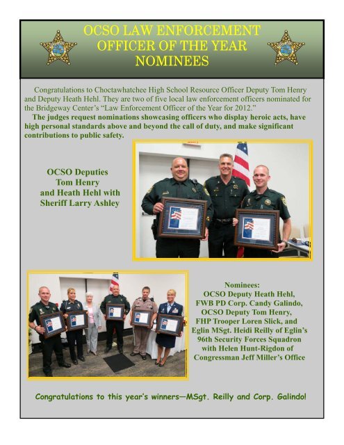 MAY 2012 - Okaloosa County Sheriff's Office