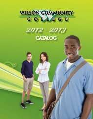 Wilson Community College Catalog 2012 - 2013