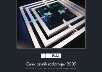 Cenik cevnih radiatorjev 2009 - Ths.si