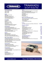 Trakkadu ORP Brochure 2010