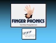 Five Finger Phonics is a way to teach letter sounds in a ... - PedagoNet
