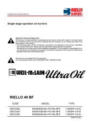 RIELLO 40 BF - Weil-McLain