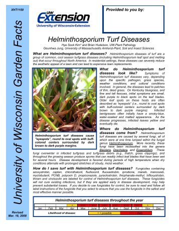 Helminthosporium Turf Diseases - Russell Labs Site Hosting