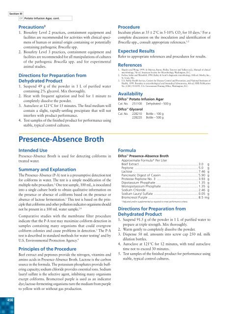 Presence-Absence Broth - BVA Scientific