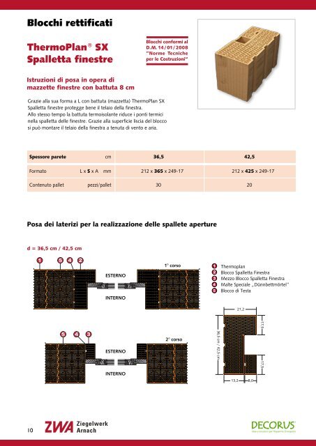 ZWA / Decorus Catalogo  2011 - Ziegelwerk Arnach GmbH & Co. KG