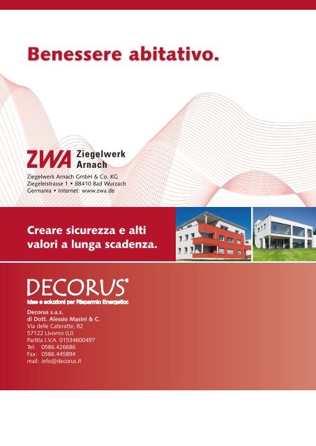 ZWA / Decorus Catalogo  2011 - Ziegelwerk Arnach GmbH & Co. KG