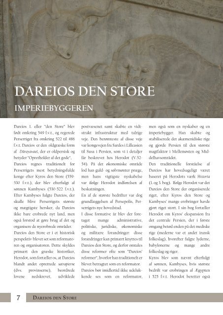 Dareios den Store. Storkongen og Perserkrigene - Historiens Verden