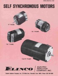 Self Synchronous Motors - Elinco