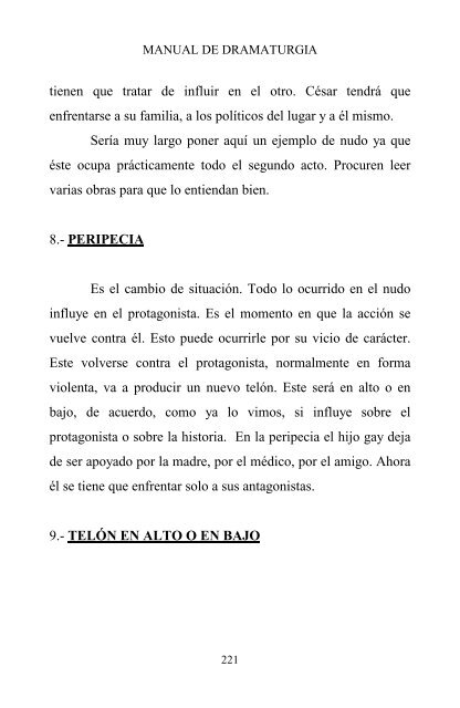 MANUAL DE DRAMATURGIA. - Tomás Urtusástegui