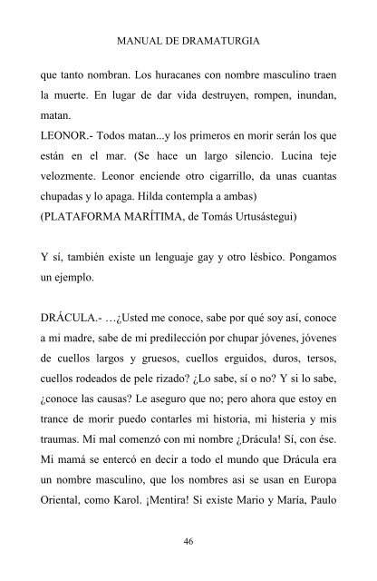 MANUAL DE DRAMATURGIA. - Tomás Urtusástegui