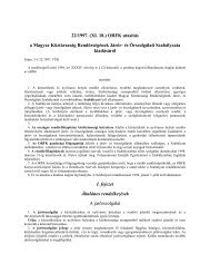 22/1997. (XI. 18.) ORFK utasÃ­tÃ¡s a Magyar KÃ¶ztÃ¡rsasÃ¡g ... - Police.hu