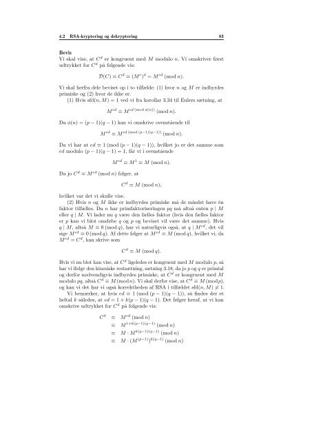 RSA og den heri anvendte matematiks historie - Institut for Natur ...