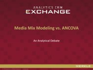 Media Mix Modeling vs. ANCOVA - Merkle