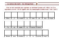 La nature des mots : les interjections C'est un mot invariable pour ...