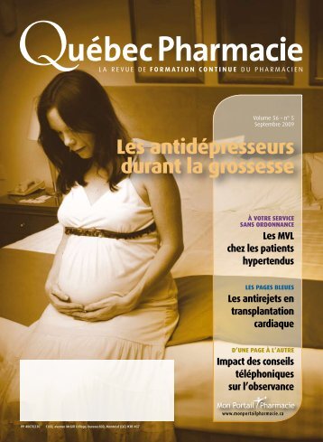 Les antidÃ©presseurs durant la grossesse : des ... - Profession SantÃ©