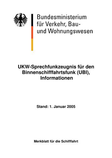 Infoblatt UBI-Binnenfunk 2005 - SBC-Lohr