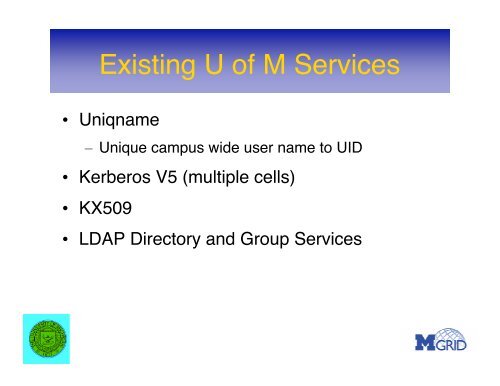 MGRID Architecture - Citi - University of Michigan