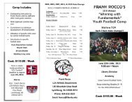 LCA / Frank Rocco Youth Football Camp - Liberty Christian Academy