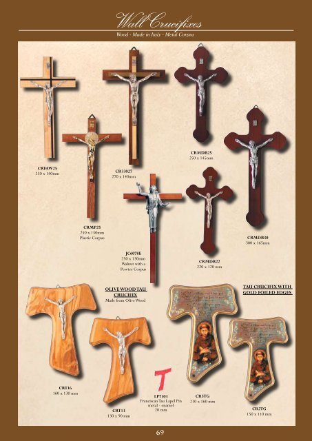 St Benedict Crucifixes - Christian Supplies