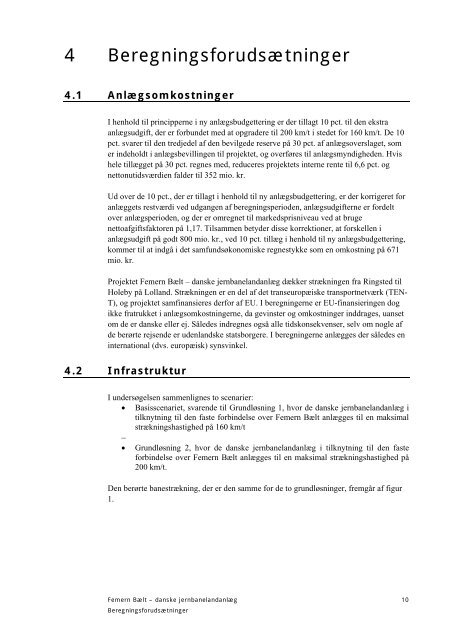 SamfundsÃ¸konomisk sammenligning af ... - Banedanmark