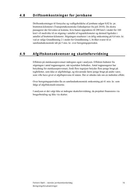 SamfundsÃ¸konomisk sammenligning af ... - Banedanmark