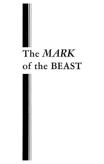 The MARK of the BEAST PDF - Church of God Faithful Flock