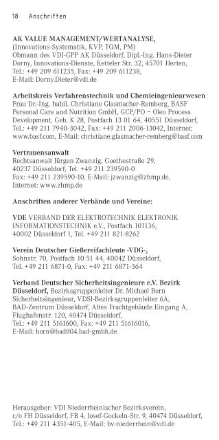 Programm und weitere Informationen - Fachhochschule Düsseldorf