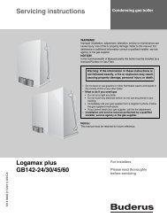 Service manual - Logamax plus GB142 (USA/CA) - en - Buderus