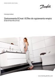 Zastosowania ECmat i ECflex do ogrzewania wnętrz - Danfoss