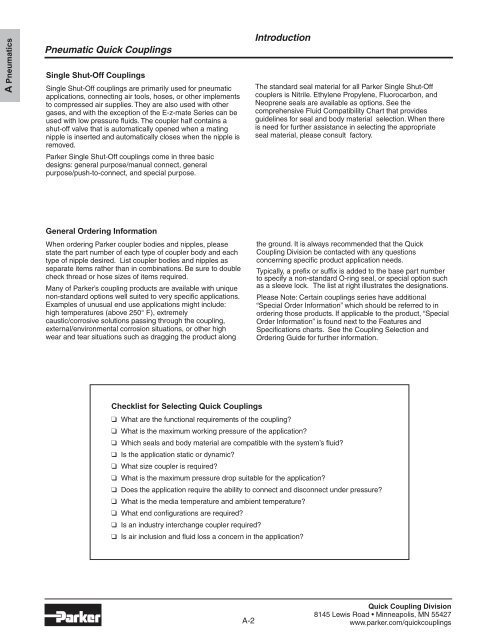 Quick Coupling Products - LSR Distribuidor