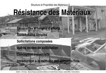 Resistance des materiaux (SPM2) - IUT Annecy