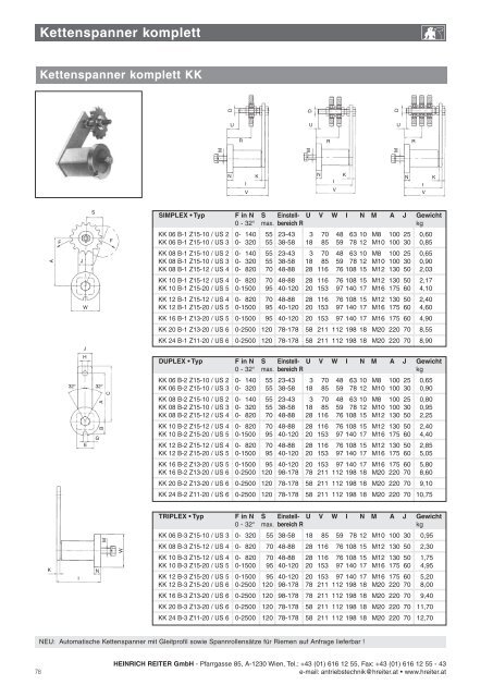 HEINRICH REITER GmbH - Pfarrgasse 85, A-1230 Wien, Tel.: +43 ...