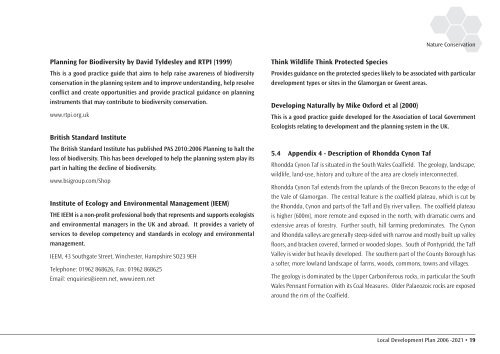 LDP nature conservation 2011_Layout 1 - Rhondda Cynon Taf
