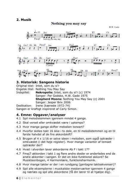 4. Elementer HW Gade - NORDISC Music & Text