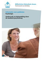 Onderzoek en behandeling door de medisch psycholoog