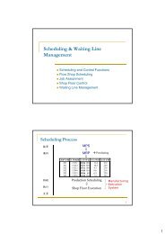 Scheduling & Waiting Line Management