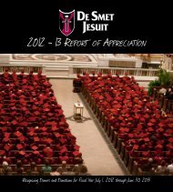 2012 - 13 RepoRt of AppReciAtion - DeSmet Jesuit High School