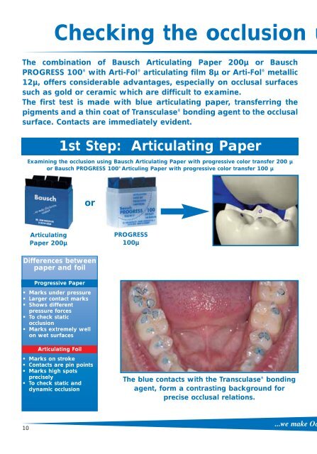 Articulating and Occlusion Test Materials - Janouch Dental