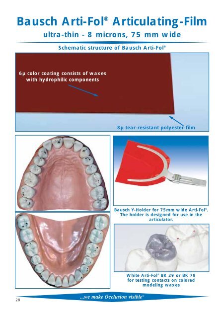 Articulating and Occlusion Test Materials - Janouch Dental