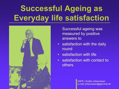 Successful Ageing of Frail Elderly - Able - Annette Johannesen