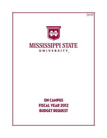 FY 2012 - Office of the Controller and Treasurer - Mississippi State ...