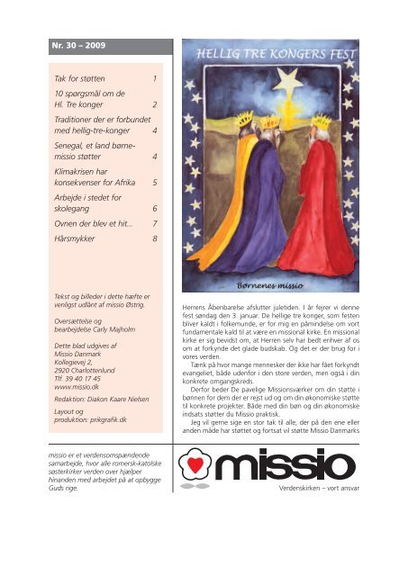 Traditioner, der er forbundet med Hellig-tre- konger - missio danmark