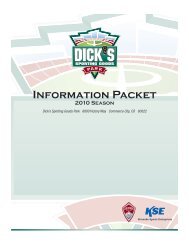 Information Packet - Dick's Sporting Goods Park