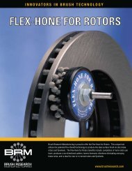 FLEX-HONE FOR ROTORS - Brush Research