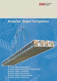 Arnacher Ziegel-Elementdecke - Ziegelwerk Arnach GmbH & Co. KG