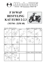 TAV. F 10 WAP Restyling KAT EURO 2-2.3 - Malaguti