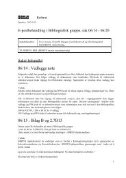 E-postbehandling i Bibliografisk gruppe, sak 06/14 - Bibsys