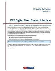 P25 DFSI Capability Guide - Avtec Inc.