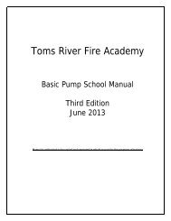 Pump School Manual - Toms River Fire Department